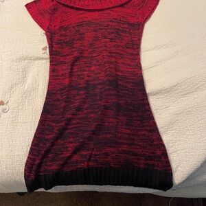 LEI Red and Black Knit Garment